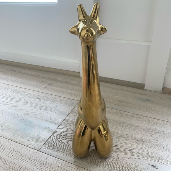 Giraffe Gold Color Balloon Animal Decor - Picture 8 of 9